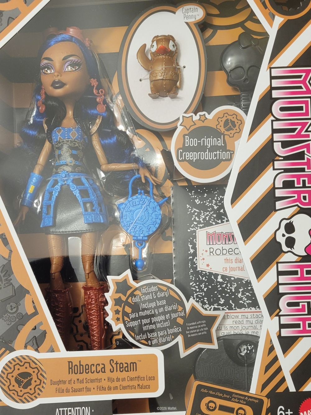 Creeproduction Monster High Robecca Steam 2026 NIB